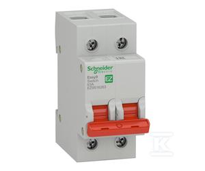 Easy9 Pro Isolator Switch EZ9S-63-2 63A 2-Pole EZ9S16263