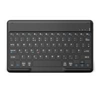 EasyAcc Bluetooth Keyboard, Ultra-Slim Wireless Keyboard UK Layout Quiet Portable Design with Built-in Rechargeable Battery for iOS, Mac, iPad, Windows and Android, Black