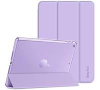 EasyAcc Case Compatible with iPad 9th / 8th / 7th Generation (iPad 10.2 inch 2021/2020/2019), Slim Translucent Cover for iPad 7 8 9 Auto Wake/Sleep, Light Purple