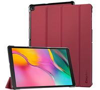 EasyAcc Case Compatible with Samsung Galaxy Tab A 10.1 2019, Ultra Slim PU Protective Case with Stand Function Compatible with Samsung Galaxy Tab A 10.1 2019 SM-T510/ T515, Bordeaux