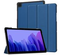 EasyAcc Case Compatible with Samsung Galaxy Tab A7 10.4 2022/2020 SM-T500 T505 T507, Ultra Thin with Stand Function, Slim PU Leather Smart Protective Case with Auto Sleep Wake Up Function (Sea Blue)