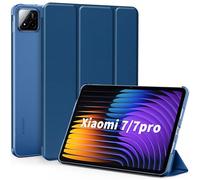 EasyAcc Case Compatible with Xiaomi Mi Pad 7/7 Pro (11.2 Inches, Model 2024, 7th Generation), Ultra Thin Translucent Matt Back Cover, Sea Blue