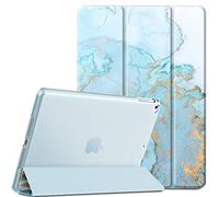 EasyAcc Case for iPad 9.7 inch 6th/5th Gen(NOT for iPad Air 5th Gen), iPad Air 2 2018 2017, Protective Cover with Stand, Auto Sleep Wake, Hard PC Case, Blue Marble