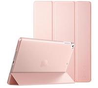 EasyAcc Case for iPad 9.7 inch 6th/5th Gen(NOT for iPad Air 5th Gen), iPad Air 2 2018 2017, Protective Cover with Stand, Auto Sleep Wake, Hard PC Case, Pink