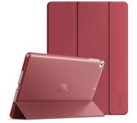 EasyAcc Case for iPad 9.7 inch 6th/5th Gen(NOT for iPad Air 5th Gen), iPad Air 2 2018 2017, Protective Cover with Stand, Auto Sleep Wake, Hard PC Case, Wine Red