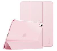 EasyAcc Case for iPad (A16) 11th/10th Generation 2025/2022 11/10.9 inch, Slim Hard Protective Cover for iPad 11/10 Gen, Models A3354/A3355/A3356/A2696/A2757/A2777/A3162, Light Pink