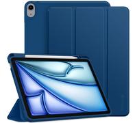 EasyAcc Case for iPad Air M4/M3/M2 11 inch 2026/2025/2024, iPad Air 8th/5th/4th Generation 10.9/2022/2020 with Pencil Holder, Soft TPU with Stand PU