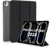 EasyAcc Case for iPad Pro 13 inch M5/M4 Case (2025/2024) A2925 A2926 A3007(NOT for iPad Pro 11 inch M4), Ultra Slim Translucent Matt Back Cover Protective Case, Midnight Black