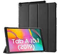 EasyAcc Case for Samsung Galaxy Tab A 10.1 2019 T510/ T515 - Ultra Thin with Stand Function Slim PU Leather Smart Case Fits Samsung Galaxy Tab A T510/ T515 10.1 Inch 2019 Black