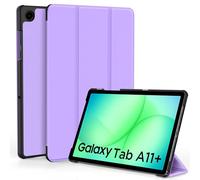 EasyAcc Case for Samsung Galaxy Tab A11+ Plus/A9+ 11 Inch 2025, Ultra Thin PU Leather Protective Case with Stand Function and Auto Sleep/Wake, Purple