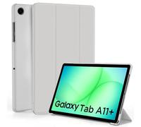 EasyAcc Case for Samsung Galaxy Tab A11+ Plus/A9+ 11 Inch 2025, Ultra Thin PU Leather Protective Case with Stand Function and Auto Sleep/Wake, Light Grey
