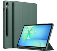 EasyAcc Case for Samsung Galaxy Tab S10 FE 2025/9 FE 10.9 inch/S9 11 inch 2023 with S Pen Holder (NOT for S10 FE+/S9+/S9+ FE), Auto Wake/Sleep and Stand Function, Dark Green