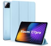 EasyAcc Case for Xiaomi Mi Pad 7 / Mi Pad 7 Pro (11.2 inch, 2025 Model, 7th Generation), Ultra Thin Translucent Matte Back Cover, Angora Blue