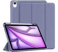 EasyAcc iPad Air 11 Inch Case M4/M3/M2 2026/2025/2024, iPad Air 4/5 (10.9 inch, 5th/4th Generation) with Pencil Holder, Slim Protective Case with Soft TPU Back Cover, Light Purple