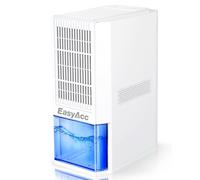 EasyAcc® Reusable Dehumidifier for Bathroom-1.3L/Day Dehumidify-2000ml Warter Tank with Sleep Mode/85W/Auto Shut off/7 LED Helps to Prevent Mould Musty Smells Bathroom Wardrobe Q22