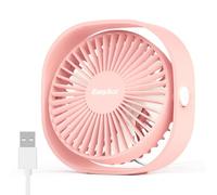 EasyAcc USB Fan, 5.9m/s Powerful Desk Mini Desktop USB Desk 3 Speeds Small Table Silent Cooling Fan
