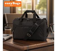easyBags Bordlite Multifunctional Under The Seat Shoulder Hand Luggage Holdall Bag - 40X20X25Cm - Black