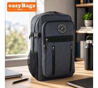 easyBags Bordlite Underseat Cabin Backpack Ryanair & Easyjet Compliant 40X20X25Cm Travel Bag - Black