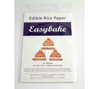 Easybake Edible Rice Paper White 12 Sheets
