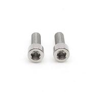 Easybikeparts M5 x 15mm Titanium Brake Lever Clamp Bolts for Hope Tech 3 and Tech 4 Brakes - Lever Clamp Hardware Replacement (Pack of 2) (Silver)