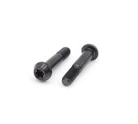 Easybikeparts Titanium Brake Lever Clamp Bolts for SRAM Code, Guide, G2, Maven and Level Brakes - M5 x 25mm Replacement Clamp Bolts (Pack of 2) (Black)