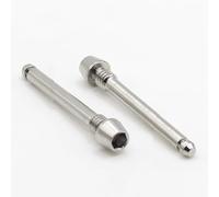 Easybikeparts Titanium Brake Pad Retaining Pins for SRAM Maven Ultimate, Silver & Bronze (Pack of 2) (Silver)