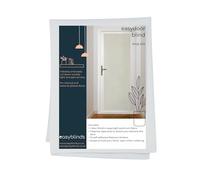 Easyblinds Easydoor blind for glazed doors, quick fix instant blind, white, full door narrow width, self-adhesive attachments, cut to size and shape as required