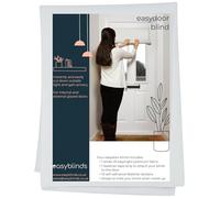 Easyblinds Easydoor blind for glazed doors, quick fix instant blind, white, half door wide width, self-adhesive attachments, cut to size and shape as required