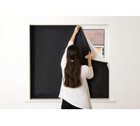 Easyblinds Easynight Premium Blackout Blind, Black, Complete Blackout, Self-Adhesive, Cut To Size/shape Up To 250X135Cm