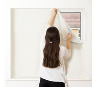 Easyblinds Easynight Premium Blackout Blind, Cream, Complete Blackout, Self-Adhesive, Cut To Size,shape Up To 100X135Cm