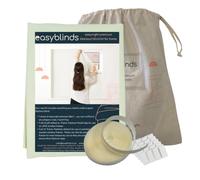 Easyblinds Easynight Premium blackout blind, self-adhesive attachments, CREAM, cut to any shape/size up to 100x135cm, Patented Design For Full Blackout, Easy To Use, Temporary Or Permanent