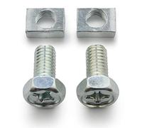 Easyboost 2x Battery Screws and Nuts with Hex Head for Motorcycle Scooter AM6 Derbi MBK Booster Maxiscooter Rectangular Nut