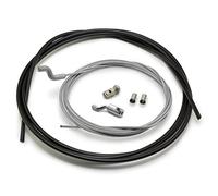 Easyboost Flexible Throttle Cable Ø1.5mm with Z-shaped End Cap, Cable Clamp and Z-shaped Accelerator Carburettor Handle Repair Kit for Lawnmowers, Brush Cutters and Garden Tractors