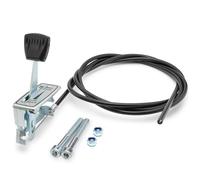 Easyboost Universal Throttle Lever with Cable and Rigid Cable for Lawn mowers and Rotary cultivators, to be Screwed on with Z-Shaped end Piece