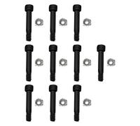 EasyByMall 10-Pack Motor Shaft Nuts and Bolts for Traeger, Z Grills and Camp Chef Pellet Ovens, Compatible with SUB186 KIT0783 PG24-25 Replacement Parts