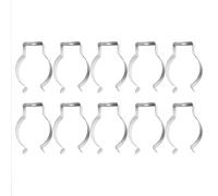 EasyByMall 10 Pack Narrow Base Tool Spring Terry Clips Heavy Duty Manganese Steel Storage Hangers for Garage Shed Wall Rack