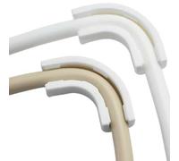 EasyByMall 10-Pack PE Pipe Corner Brackets for Water Purifier, 90-Degree Right Angle Tube Holder for RO Tubing Layout, Sturdy Plastic Plumbing Clips