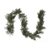 EasyByMall 200CM Christmas Simulation Rattan Garland, Flexible Artificial Silk Vine for Indoor Outdoor Holiday Home Decoration, Green