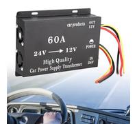 EasyByMall 24V to 12V Step Down Power Converter 60A 600W DC Transformer with Overload Protection for Trucks Buses Vehicles