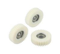 EasyByMall 3-Pack 36T Nylon Gears for Bafang MXUS 500W E-Bike Hub Motor, White Replacement Parts with Metal Insert, Anti-Abrasion & Temperature Resistant