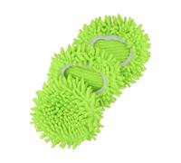 EasyByMall 3-Pack Green Spin Mop Refill Heads for RinseClean 2 Tank System, Microfiber Chenille Replacement, Machine Washable for Hard Floors