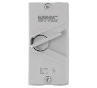 EasyByMall 3 Pole 35A Motor Disconnect Switch IP56 Waterproof 110-440V AC Load Breaker with Silver Contacts for Industrial Outdoor Use