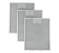 EasyByMall 3pcs Filter 310x250x9mm Aluminum Cooker Hood Filters Metal Mesh Extractor Vent Filter Household Kitchens Accessories