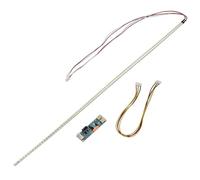 EasyByMall 490mm LED Backlight Strip Kit for 22 Inch LCD Monitor, CCFL to LED Conversion Kit with Driver Board and Cable