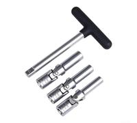 EasyByMall 4Pcs Metric Socket Set 8mm 10mm 12mm Swivel Head | Swivel head design, 360-degree for access, removes seized , fits tight spaces, 8mm 10mm 12mm