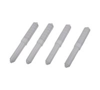 EasyByMall 4PCS Toilet Roll Spindle Spring Loaded, Expandable Plastic Core Insert for Bathroom Hotel, White, 10.6-16cm