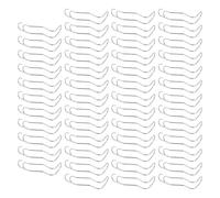 EasyByMall 50 Pcs Plant Rod Connectors, Rust-Resistant Metal Trellis Stakes Connection Buckles for Garden Fences, Greenhouses, Balconies & Rooftop Vegetable Gardens