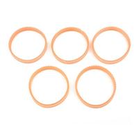 EasyByMall 5Pcs 9.6mm Electric Planer Drive Belts for Makita 1900B N1923B KP0810, Orange PU Replacement Parts