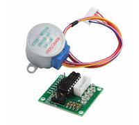 EasyByMall 5V Stepper Motor with ULN2003 Driver Board, 28mm 5.625° Step Angle 1/64 Reduction, 4-Phase 5-Wire for Arduino AVR ARM Robotics Projects