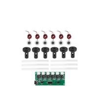 EasyByMall 6 Nozzles Humidifier Module Kit with Control Board, 108kHz Mist Driver Nebulizer for DIY Projects, USB-C Powered Fog Maker Assembly